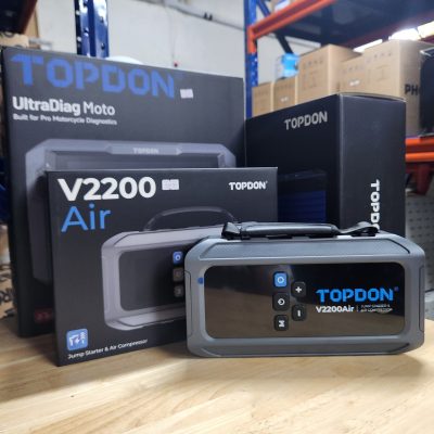 VC OBD - Máy chẩn đoán ô tô và đọc lỗi 4.0 8 TOPDON V2200Air – Kích bình 2200A tích hợp bơm lốp 150 PSI