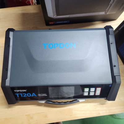 TOPDON T120A 2M Clamp – Bộ sạc ắc quy chuyên nghiệp, cáp gọn 2m