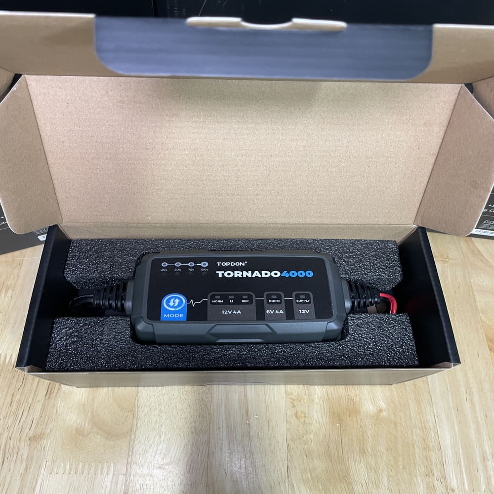 TOPDON T4000C – Sạc ắc quy thông minh 4A, chống nước IP65 6 TOPDON T4000C – Sạc ắc quy thông minh 4A, chống nước IP65 - Ảnh 6
